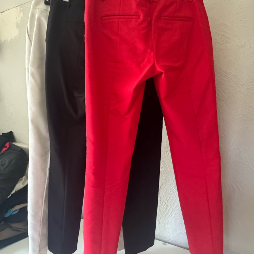 Express columnist pants 0R bundle 3 pairs black white red - Picture 2 of 8